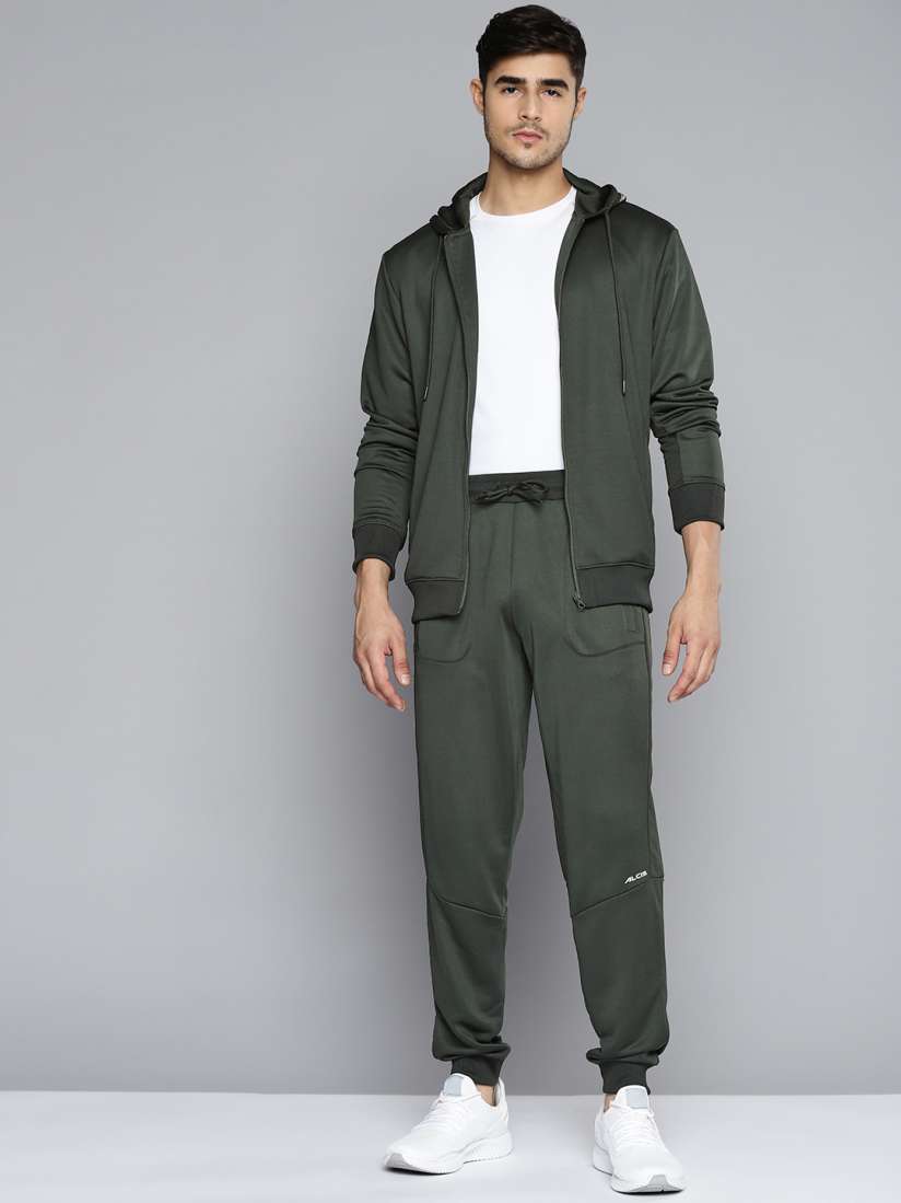 Buy Alcis Men Olive Green Solid Tracksuit Tracksuits for Men 19357044 Myntra