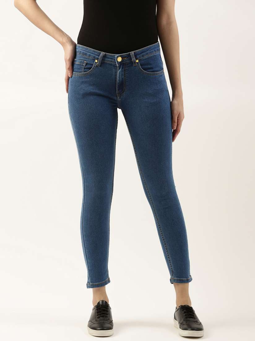 Buy FOREVER 21 Women Mid Waist Skinny Fit Ankle Length Jeans Jeans for Women 19358270 Myntra