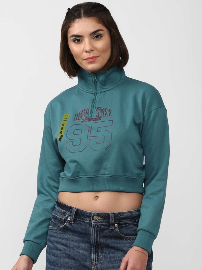 Forever 21 cropped sweatshirt hot sale