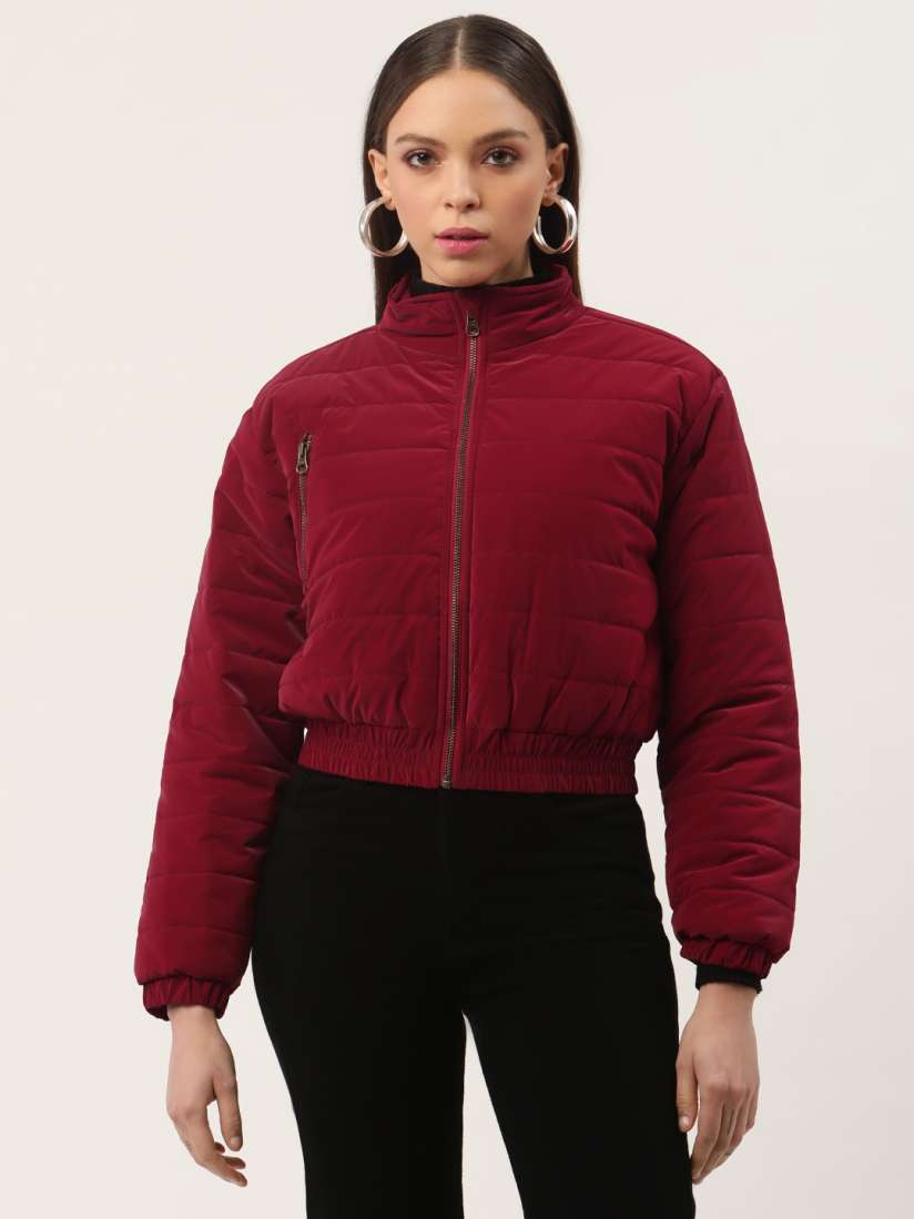 Forever 21 red puffer jacket online