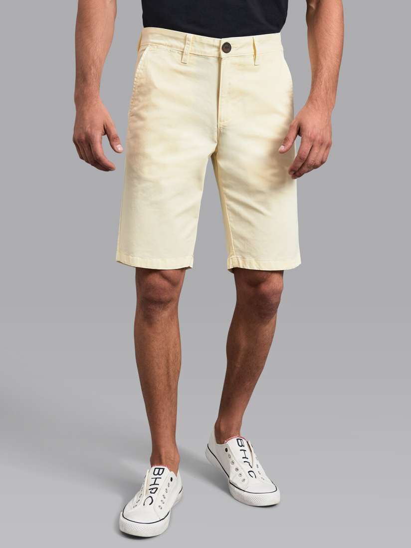 Buy Beverly Hills Polo Club Men Yellow Slim Fit Chino Shorts Shorts for Men 19363540 Myntra
