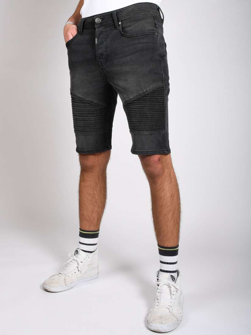 Mens denim biker shorts hotsell