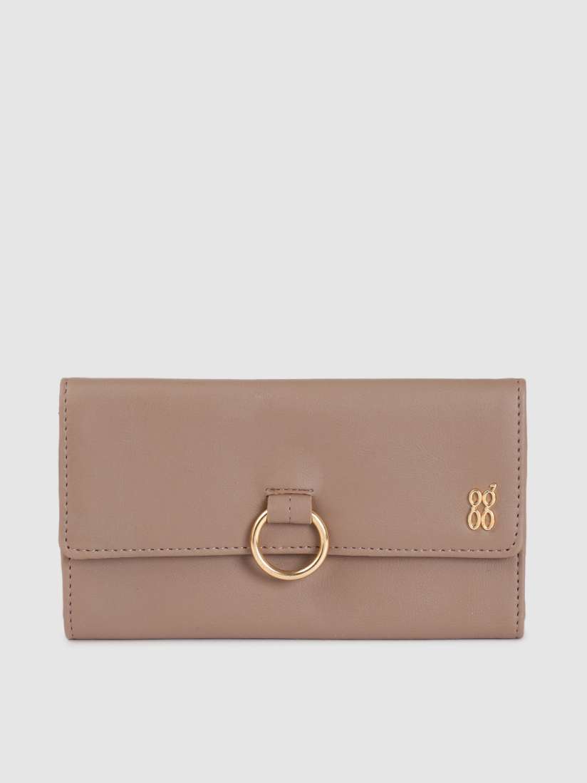 Buy Baggit Women Beige Solid Three Fold Wallet Wallets for Women 19377352 Myntra