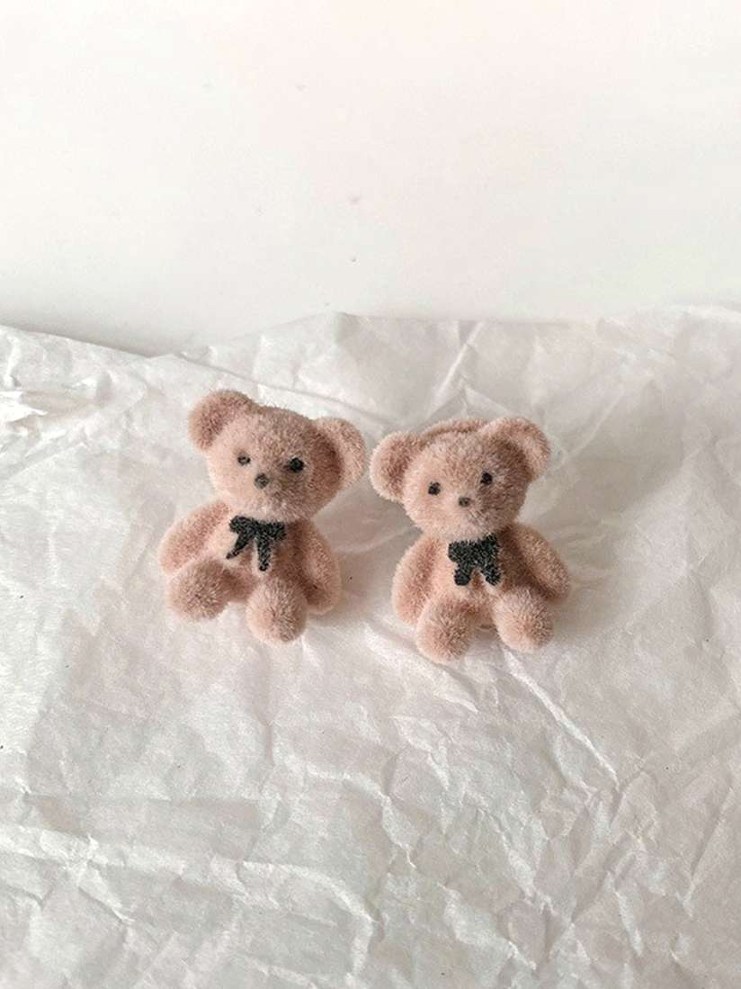Buy Unwind by Yellow Chimes Brown Teddy Bear Studs Earrings for Women 19379420 Myntra