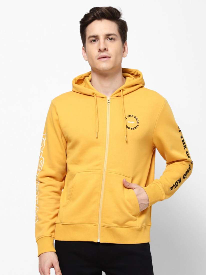 Wrangler yellow sweatshirt on sale