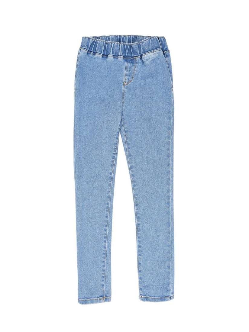 Buy Pepe Jeans Girls Blue Solid Cotton Skinny Fit Jeggings Jeggings for Girls 19392448 Myntra