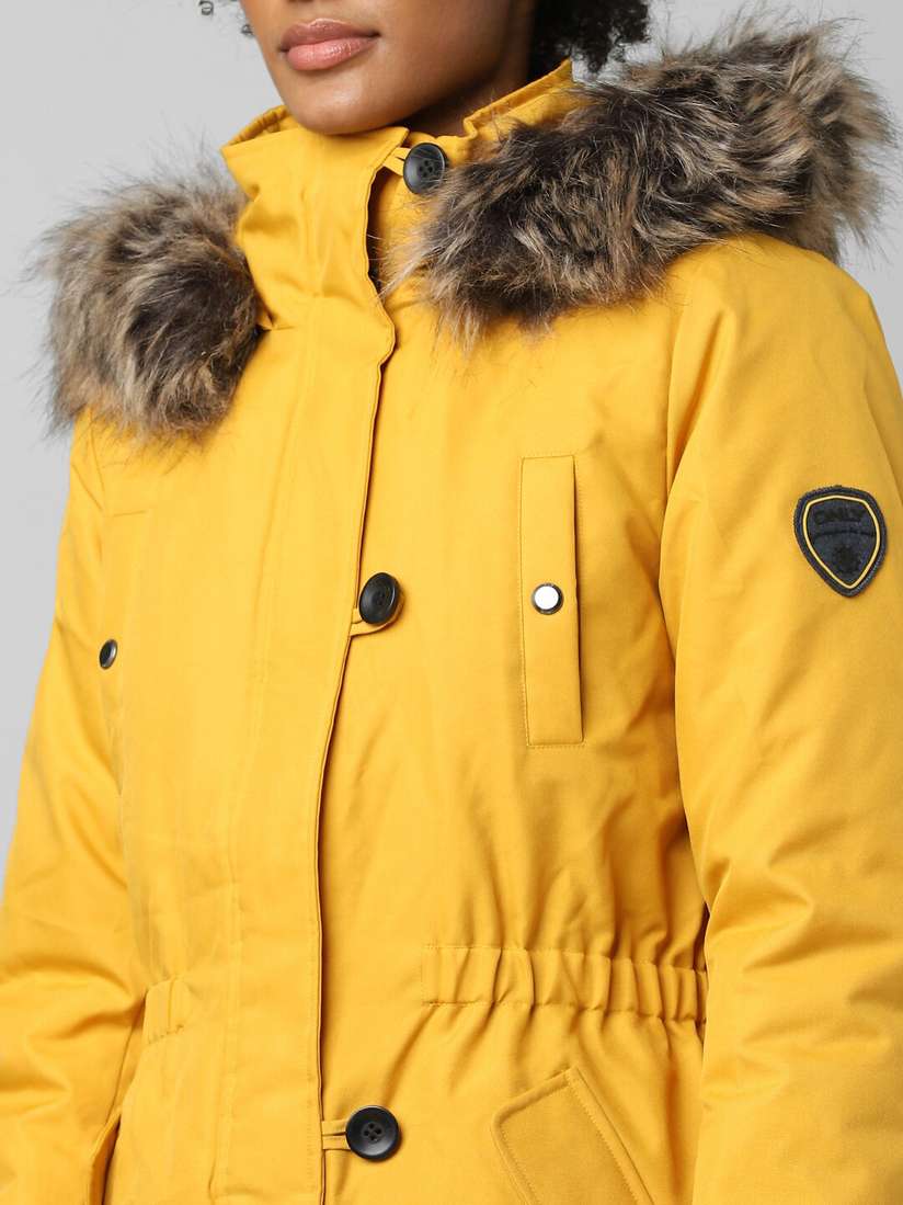 Yellow Damen Parka Senfgelb Onliris Fur Only Damen Jacke Onliris