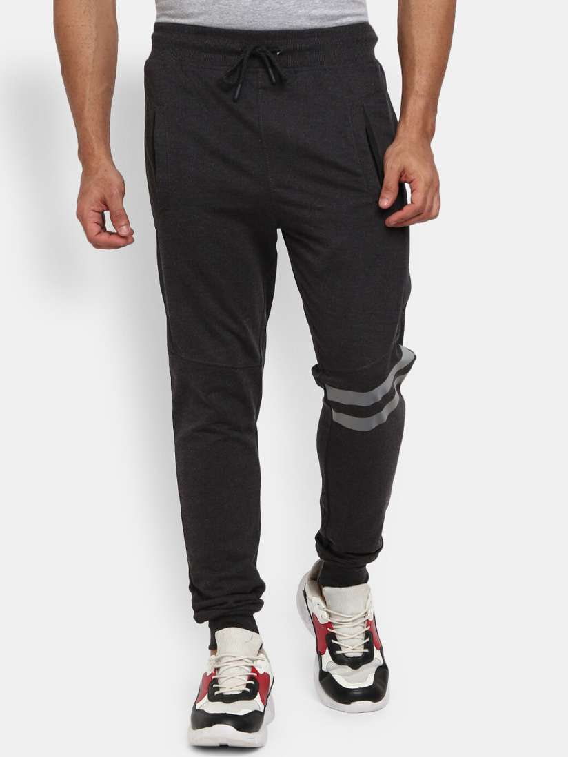 Buy V Mart Men Charcoal Melange Solid Track Pants Track Pants for Men 19392668 Myntra