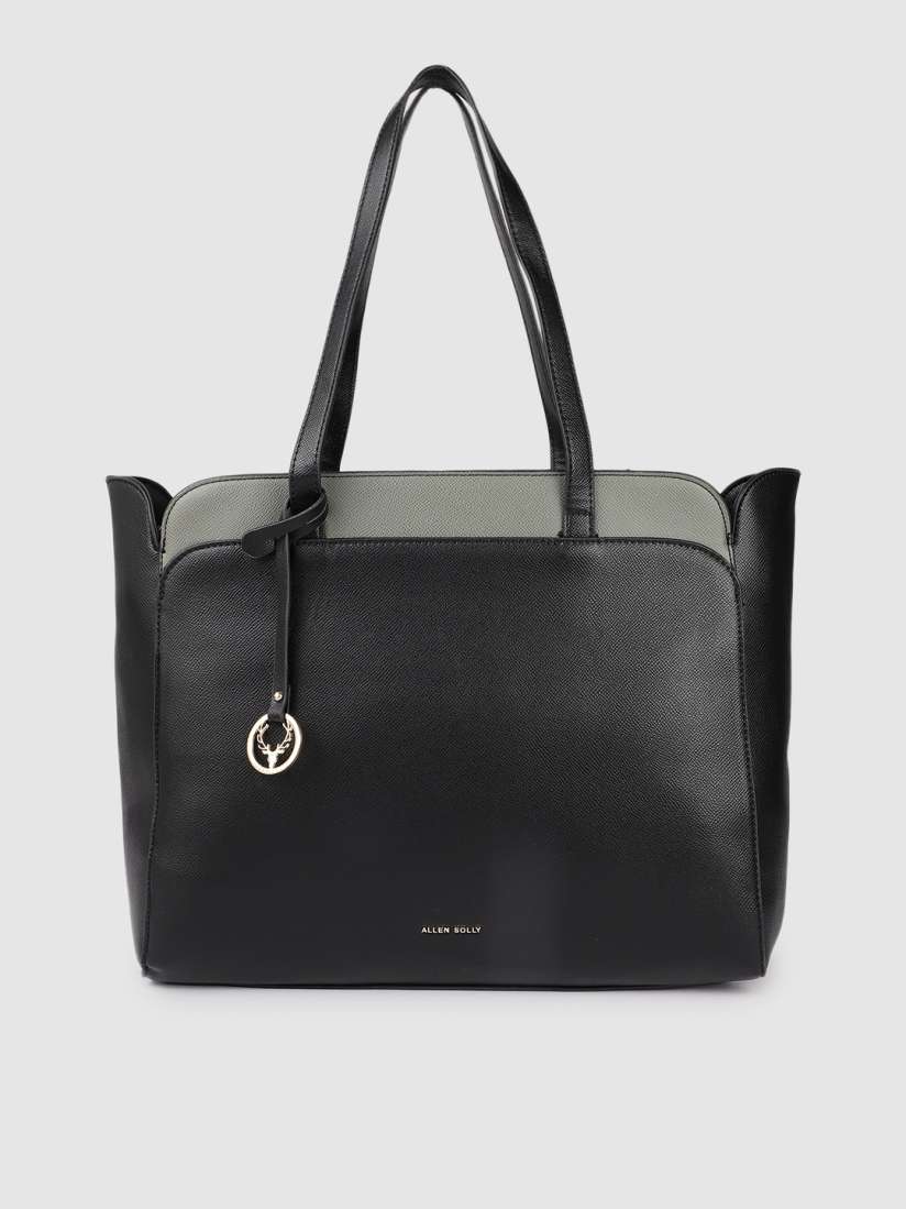 Allen solly black solid shoulder bag deals