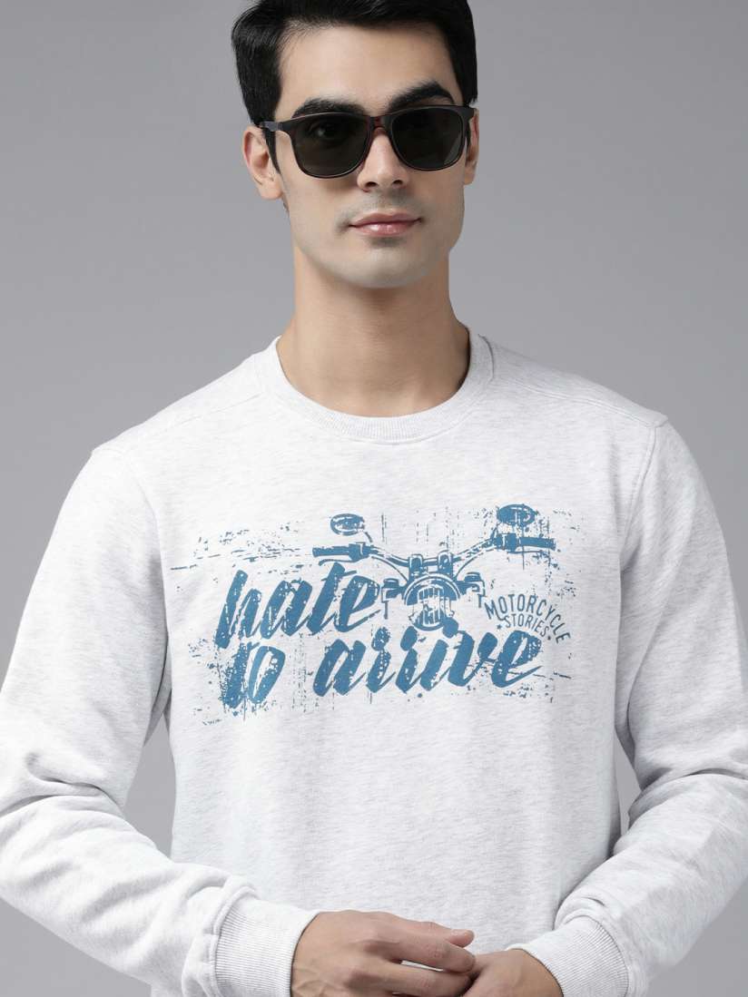 Wildcraft sweatshirt grey best sale