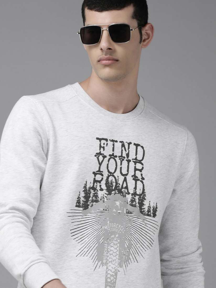 Wildcraft sweatshirt grey online