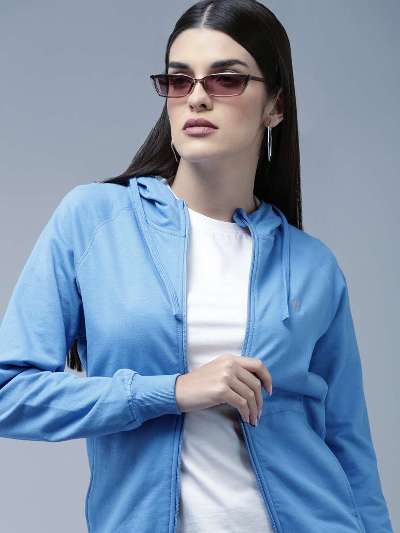 Buy Wildcraft Women Pure Cotton Long Sleeves Hooded Sweatshirt Sweatshirts for Women 19400974 Myntra