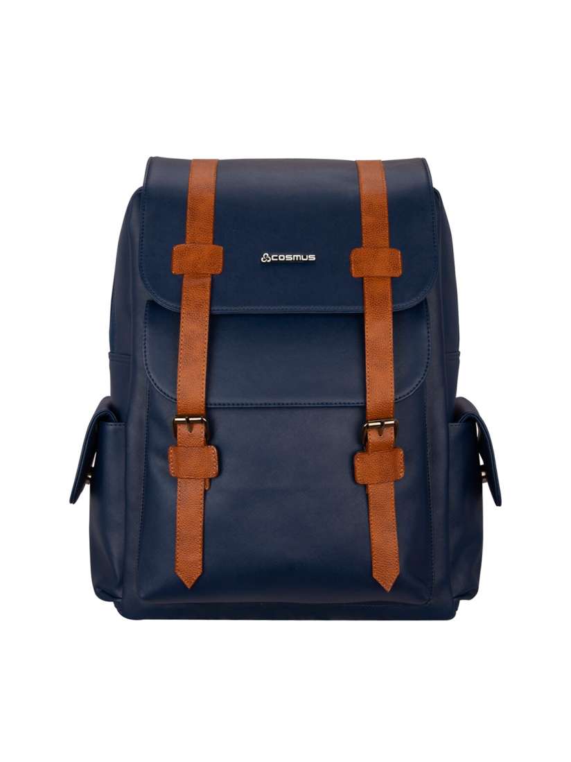 Buy COSMUS Unisex Blue Tan PU Laptop Bag Laptop Bag for Unisex 19403196 Myntra
