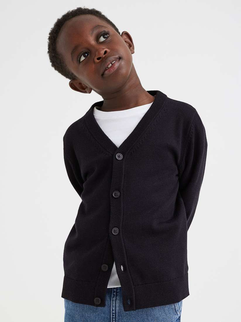 Fine knit cotton cardigan hot sale