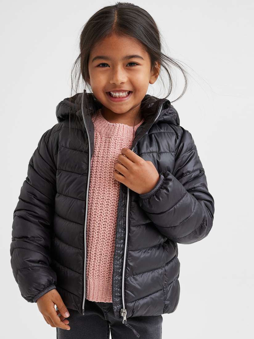 Grey lightweight puffer jacket sales