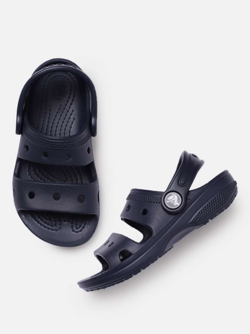 Buy Crocs Unisex Kids Navy Blue Solid Comfort Sandals With Back Strap Sandals for Unisex Kids 19412080 Myntra
