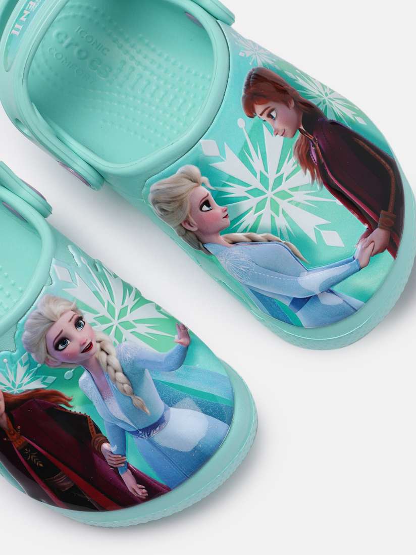 Buy Crocs Unisex Kids Ice Blue Frozen Elsa Anna Print Clogs with Back Strap Sandals for Unisex Kids 19412088 Myntra