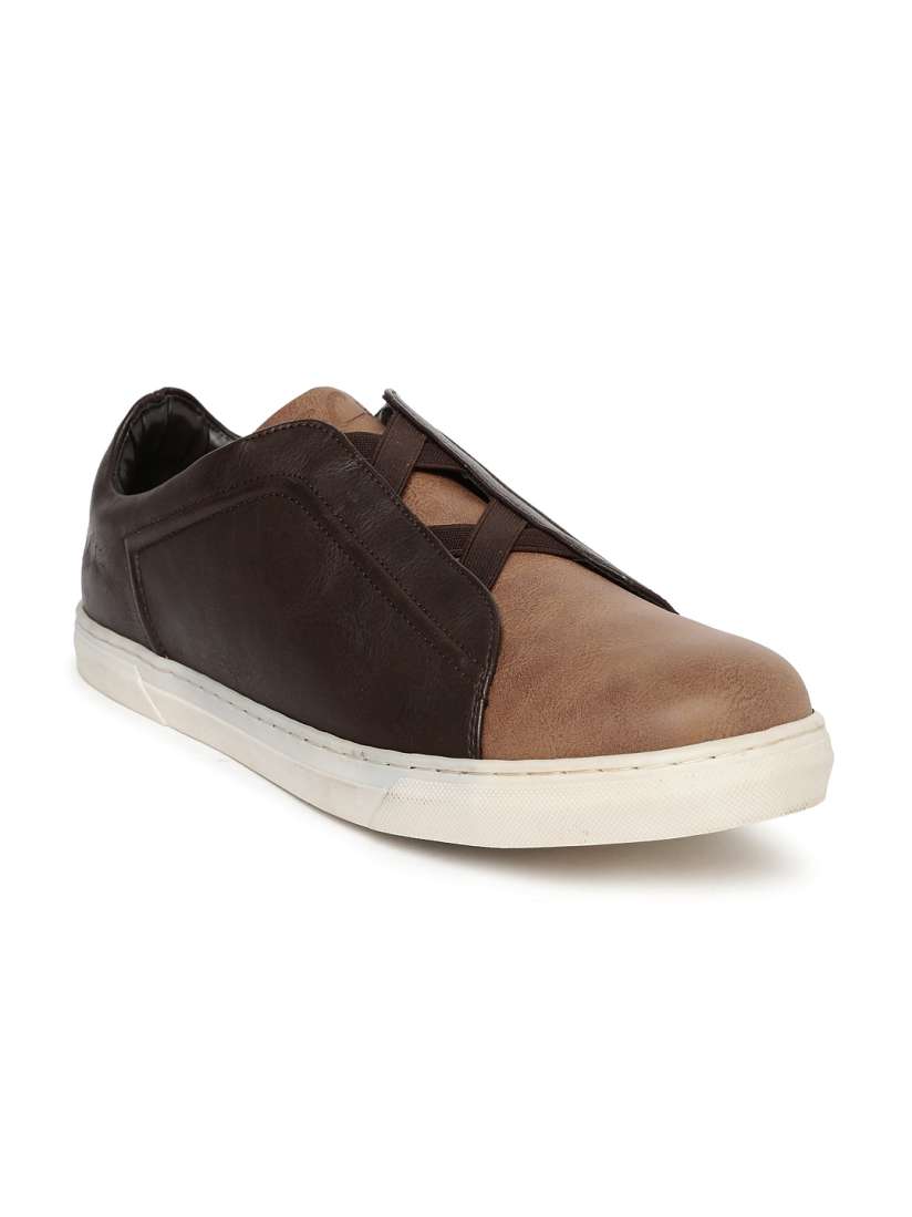 Buy Buckaroo Men Brown Colourblocked Slip On Sneakers Casual Shoes for Men Myntra