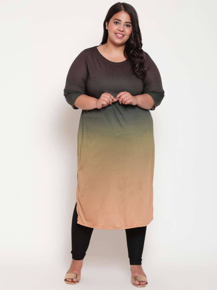 Buy Amydus Women Plus Size Ombre Kurta Kurtas for Women 19418248 Myntra