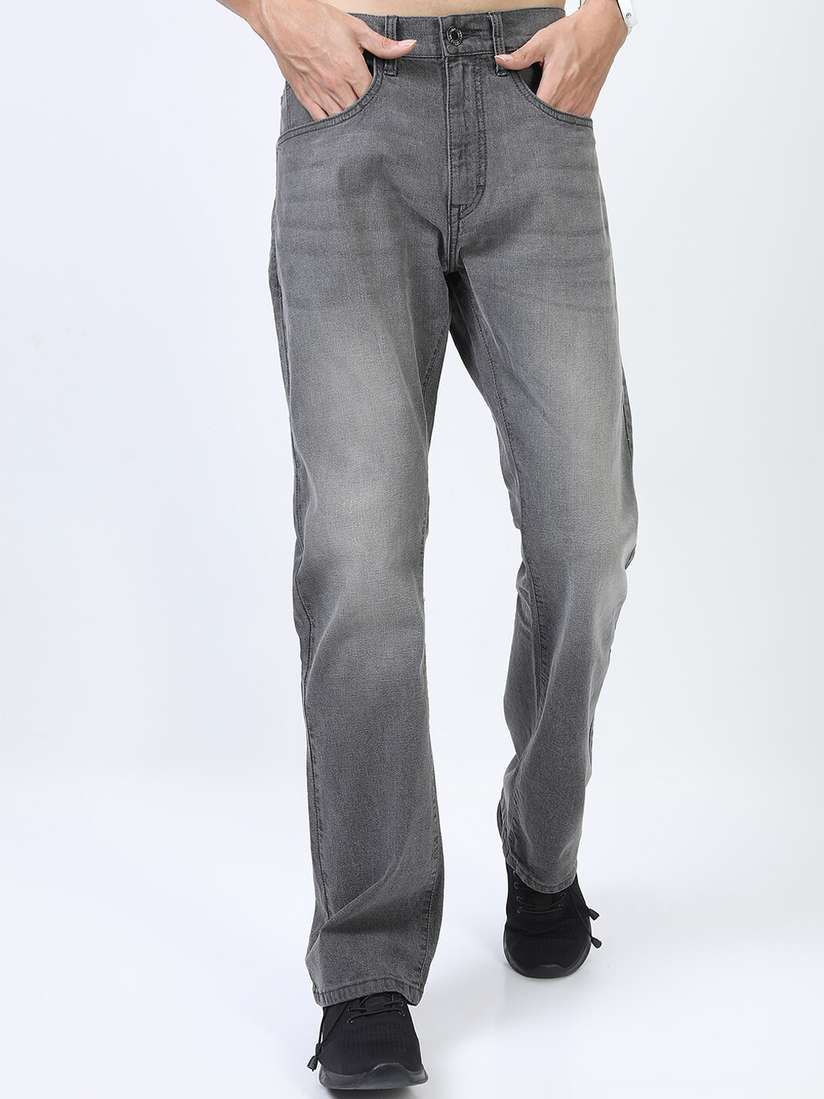 Highlander Mens Jeans Under 600 HIGHLANDER Men Grey Bootcut Light