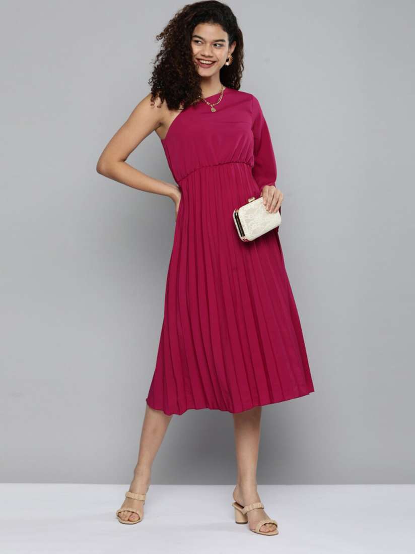 Magenta dresses party on sale