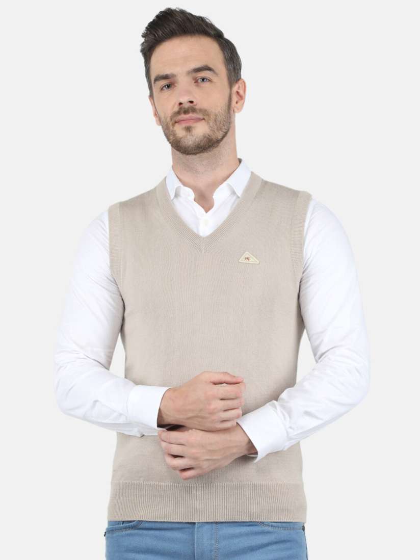 Buy Monte Carlo Men Beige Pure Wool Sweater Sweaters for Men 19424110 Myntra