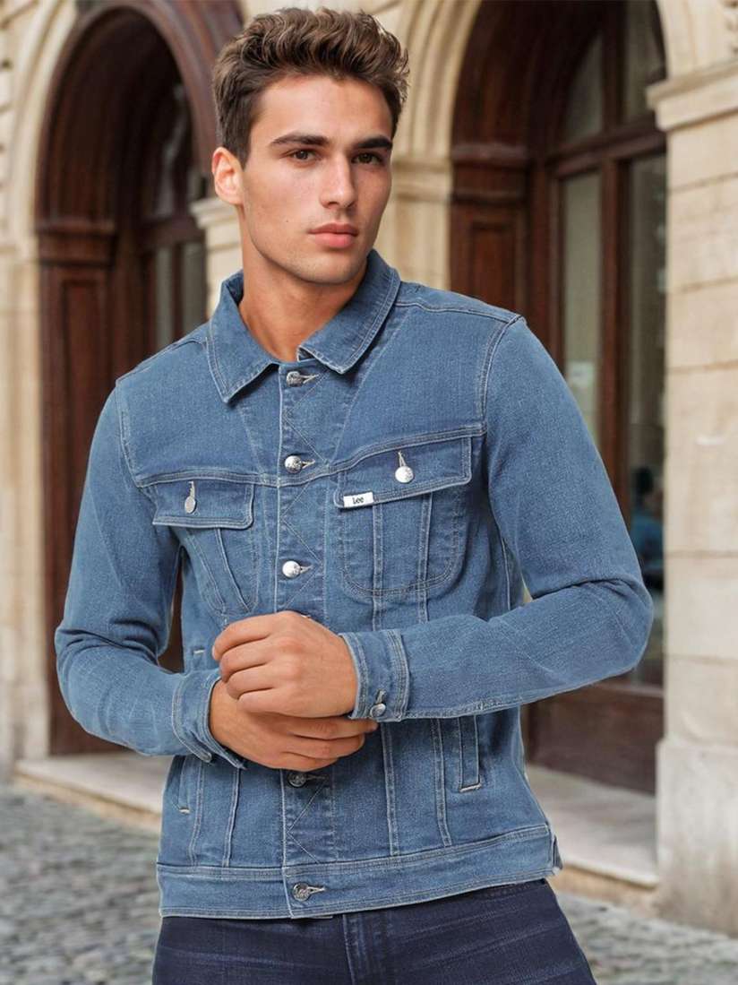 Denim jacket men myntra top
