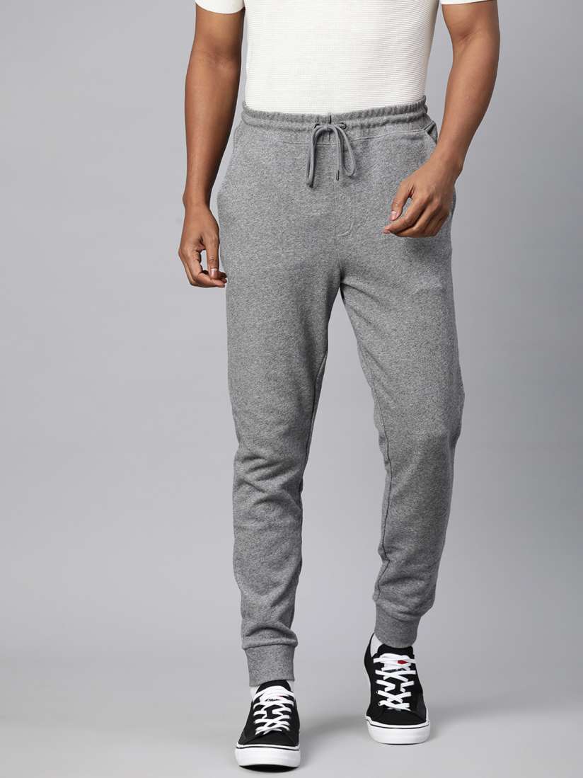Buy Marks Spencer Men Solid Pure Cotton Joggers Track Pants for Men 19433146 Myntra