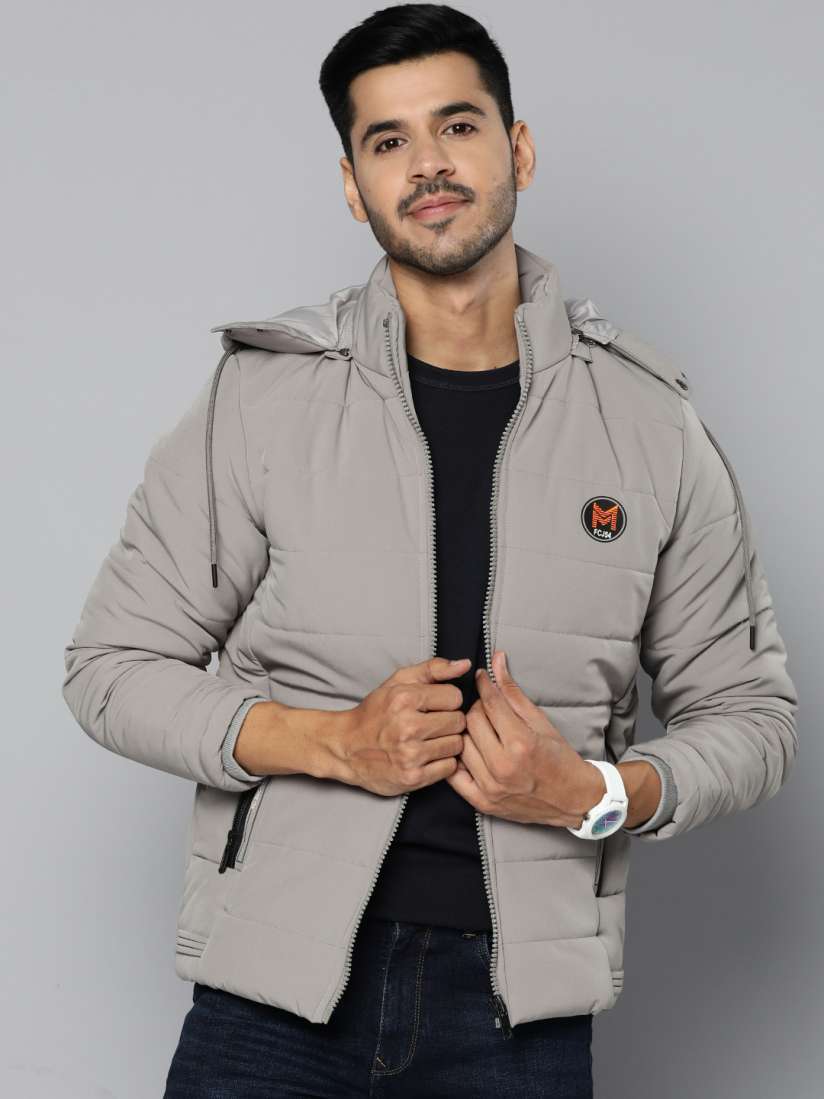 Buy Fort Collins Men Grey Padded Jacket Jackets for Men 19435562 Myntra