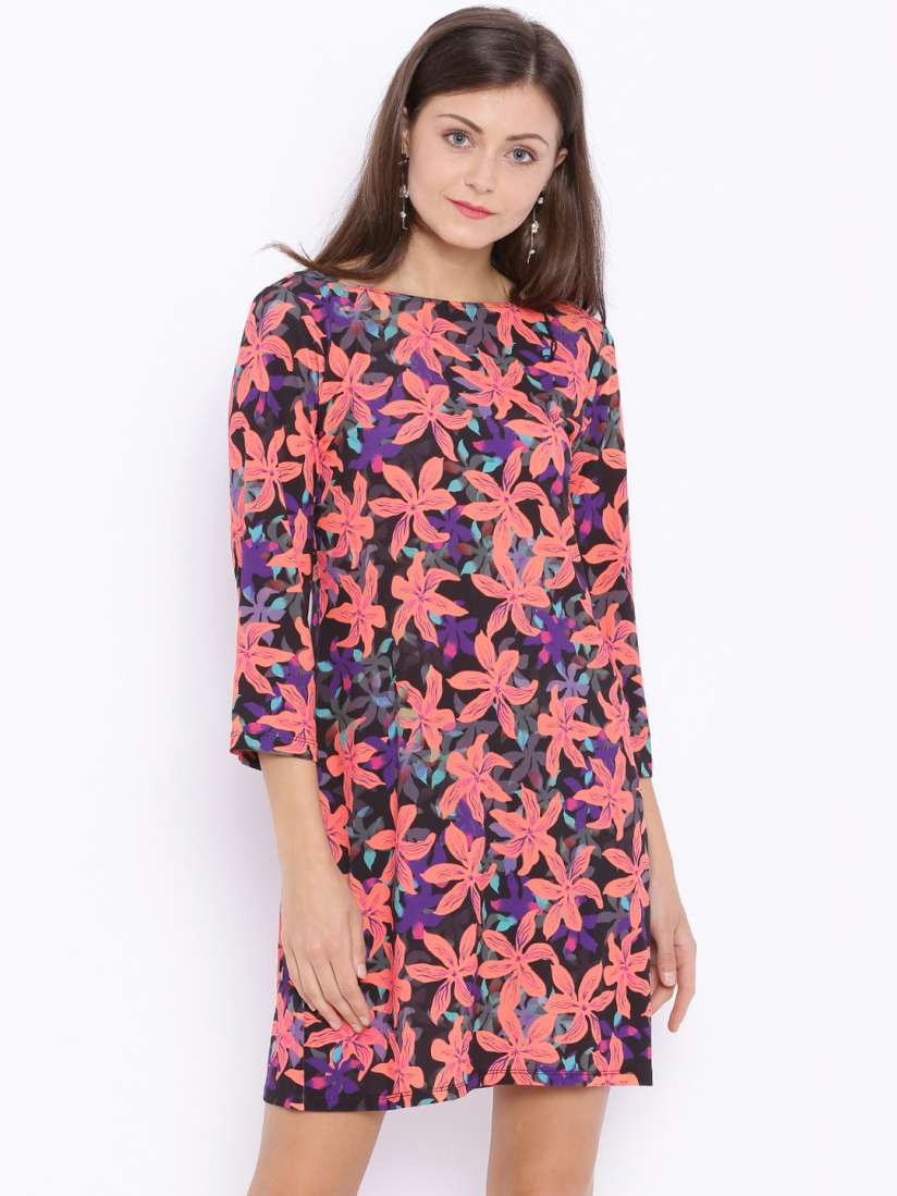 Buy Avirate Women Multicoloured Printed A Line Dress Dresses for Women 1943682 Myntra