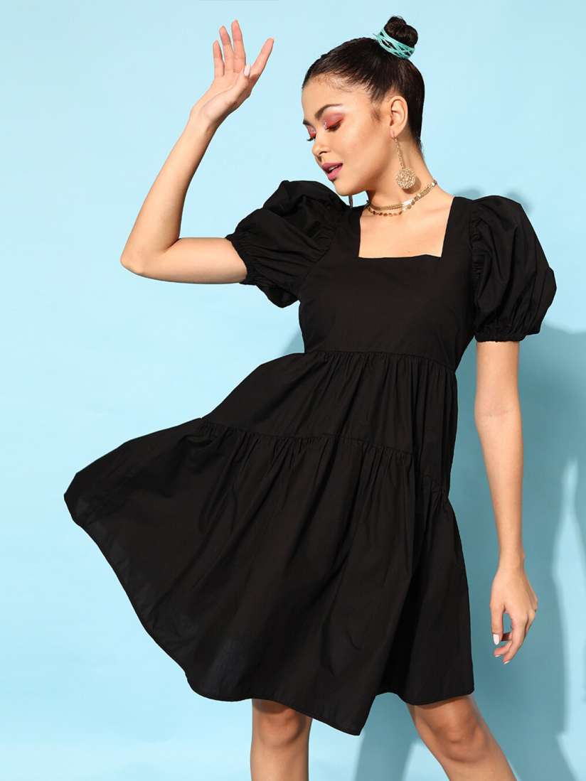 Buy STREET 9 Women Black Solid Dress Dresses for Women 19442094 Myntra