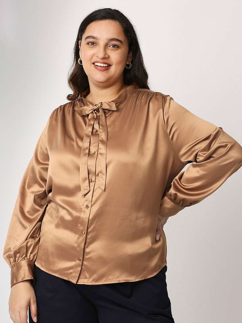 Plus size formal shirts for women discount