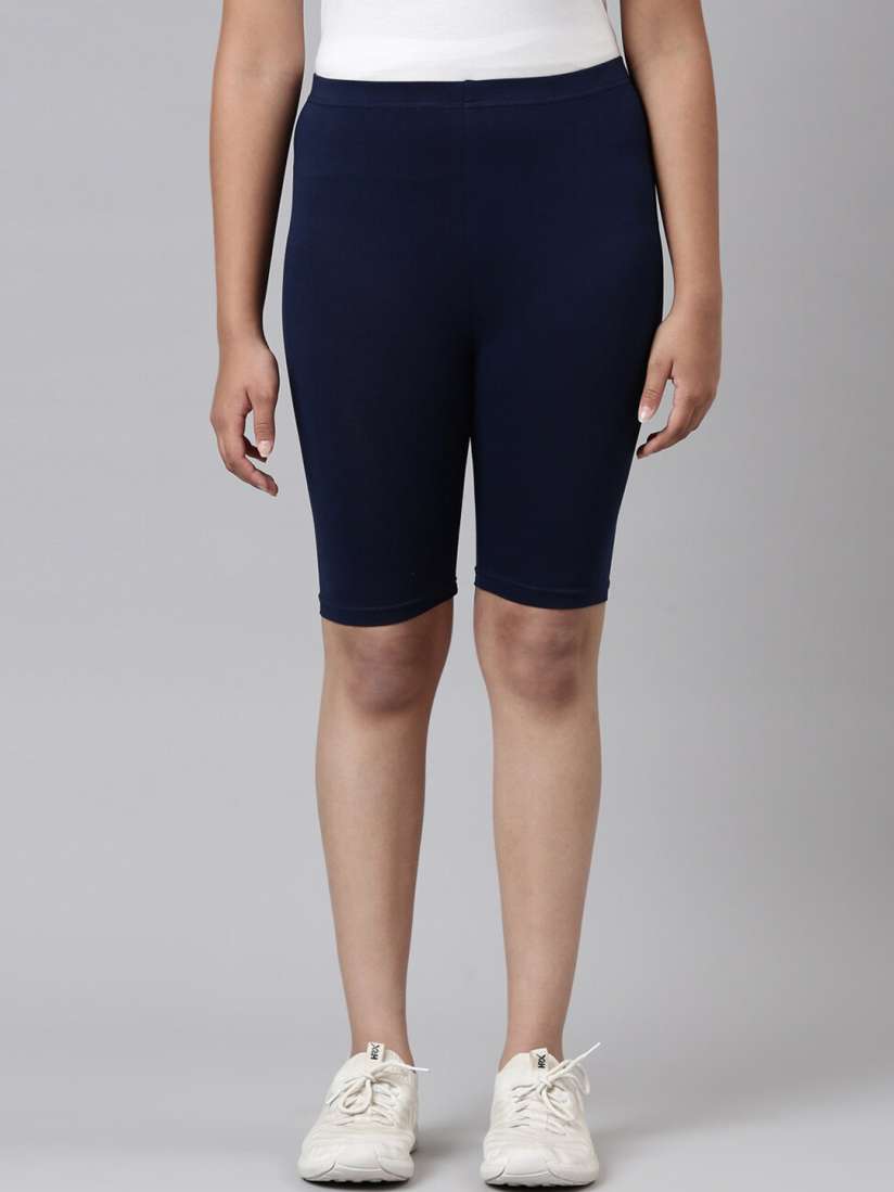 Buy Go Colors Girls Navy Blue Slim Fit Cycling Shorts Shorts for Girls 19443302 Myntra