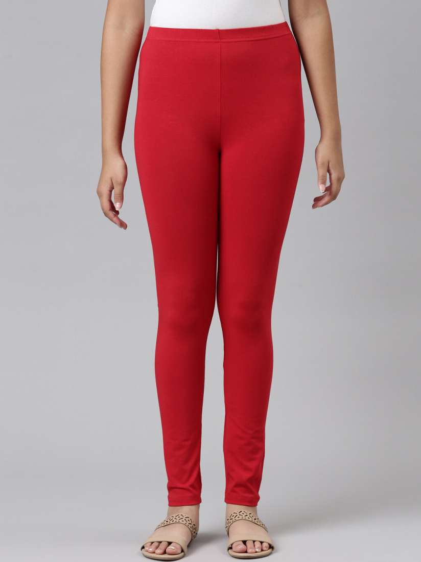 Girls red leggings online