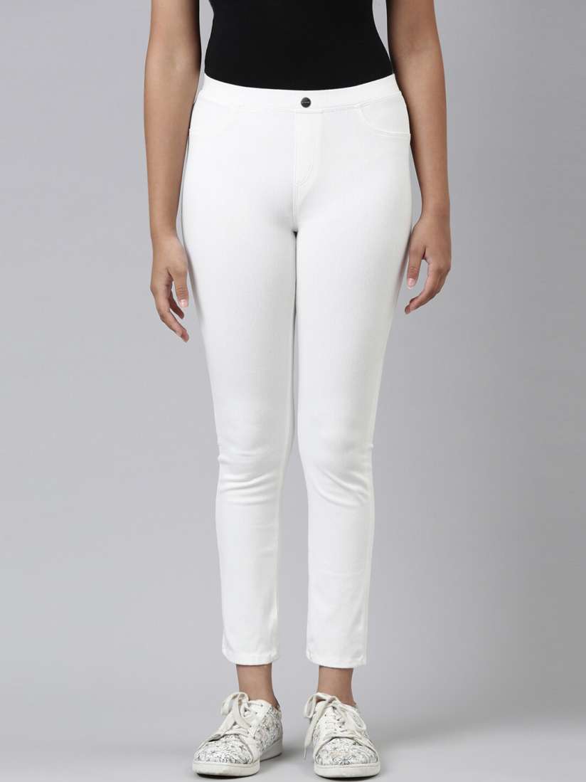 Girls white jeggings sale