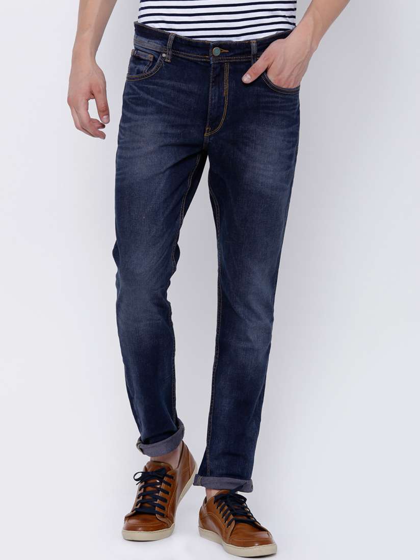 Buy LOCOMOTIVE Men Blue Slim Fit Stretchable Jeans Jeans for Men 1944651 Myntra