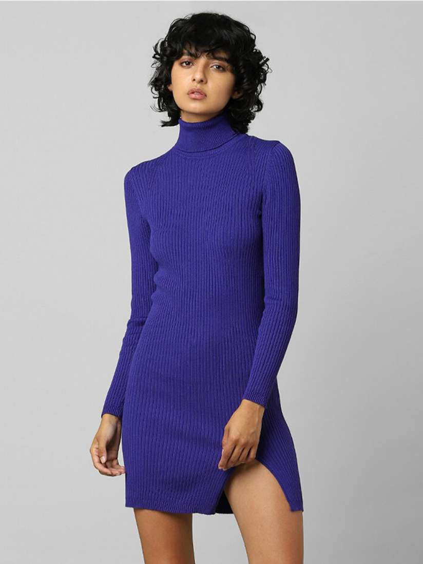 Blue jumper dresses shop