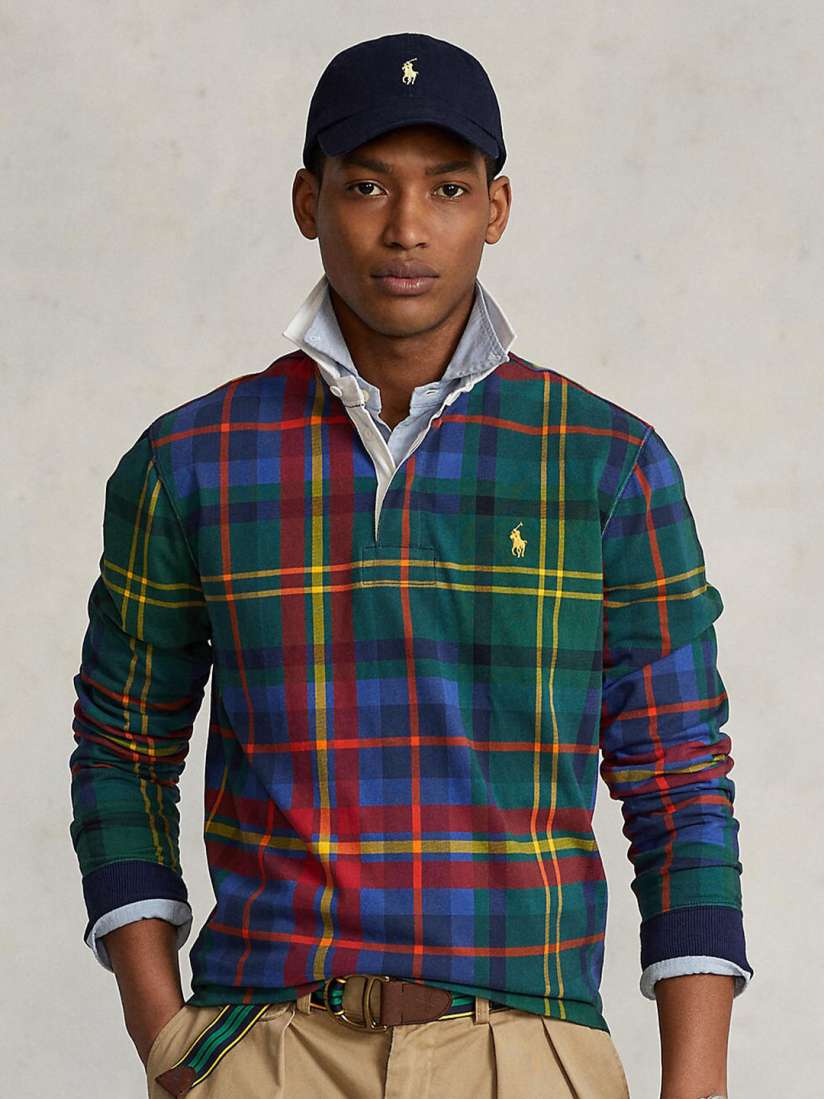 Buy Polo Ralph Lauren Men Red Green Checked Polo Collar T shirt Tshirts for Men 19450564 Myntra