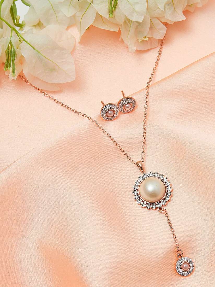 Necklace Voylla Rs Sale Buy Voylla Gold-Plated White Brass Pendant