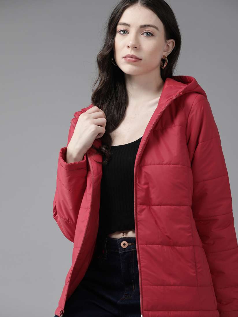 Buy Van Heusen Longline Hooded Padded Jacket Jackets for Women 19456932 Myntra