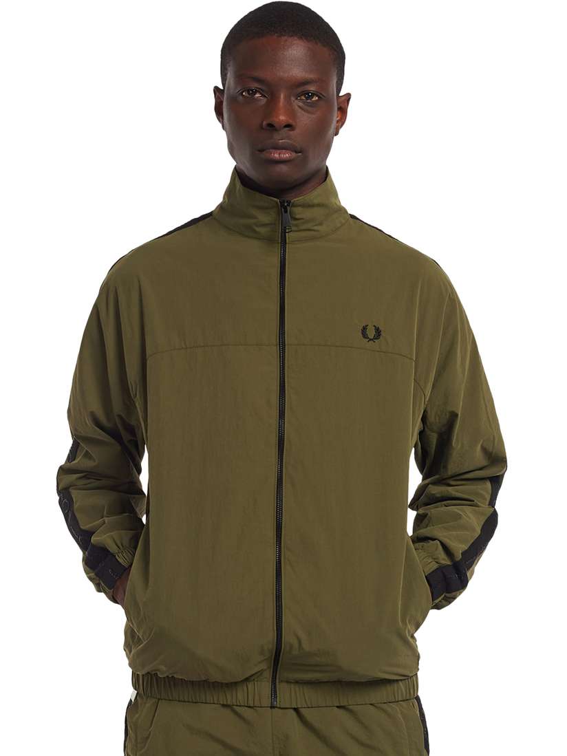 Fred Perry Track Jacket Olive x Gold - ジャージ