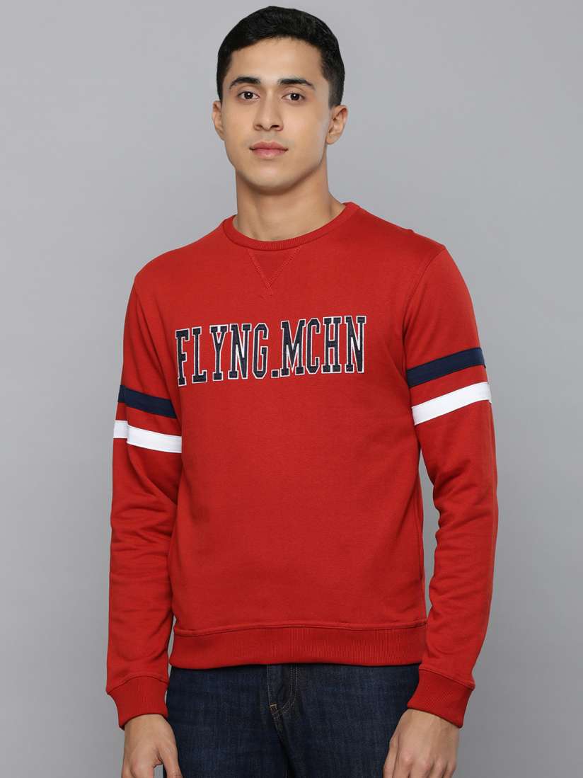 Buy Flying Machine Men Red Sweatshirt Sweatshirts for Men 19458612 Myntra