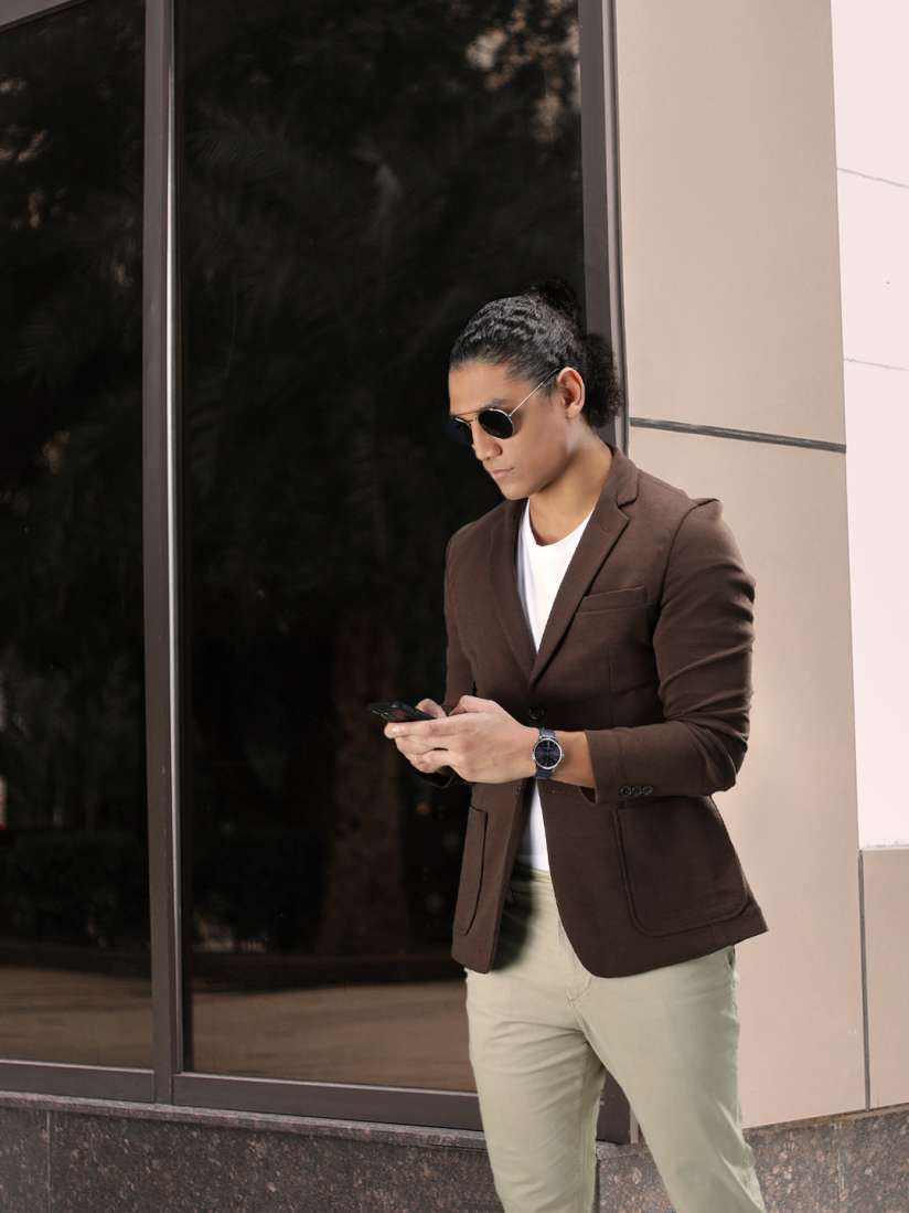 Men blazer myntra hot sale