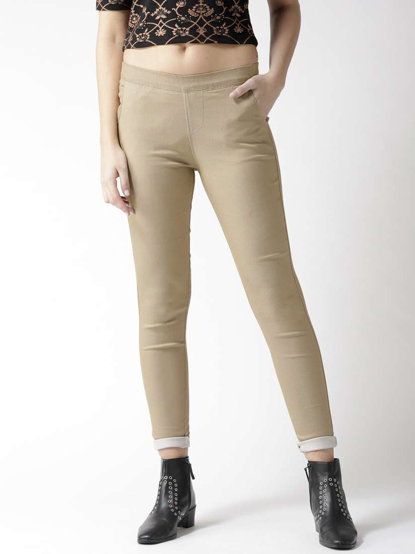 Khaki treggings 2025