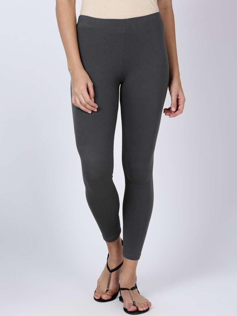 Buy Soch Women Charcoal Grey Solid Cotton Leggings Leggings for Women 19467280 Myntra
