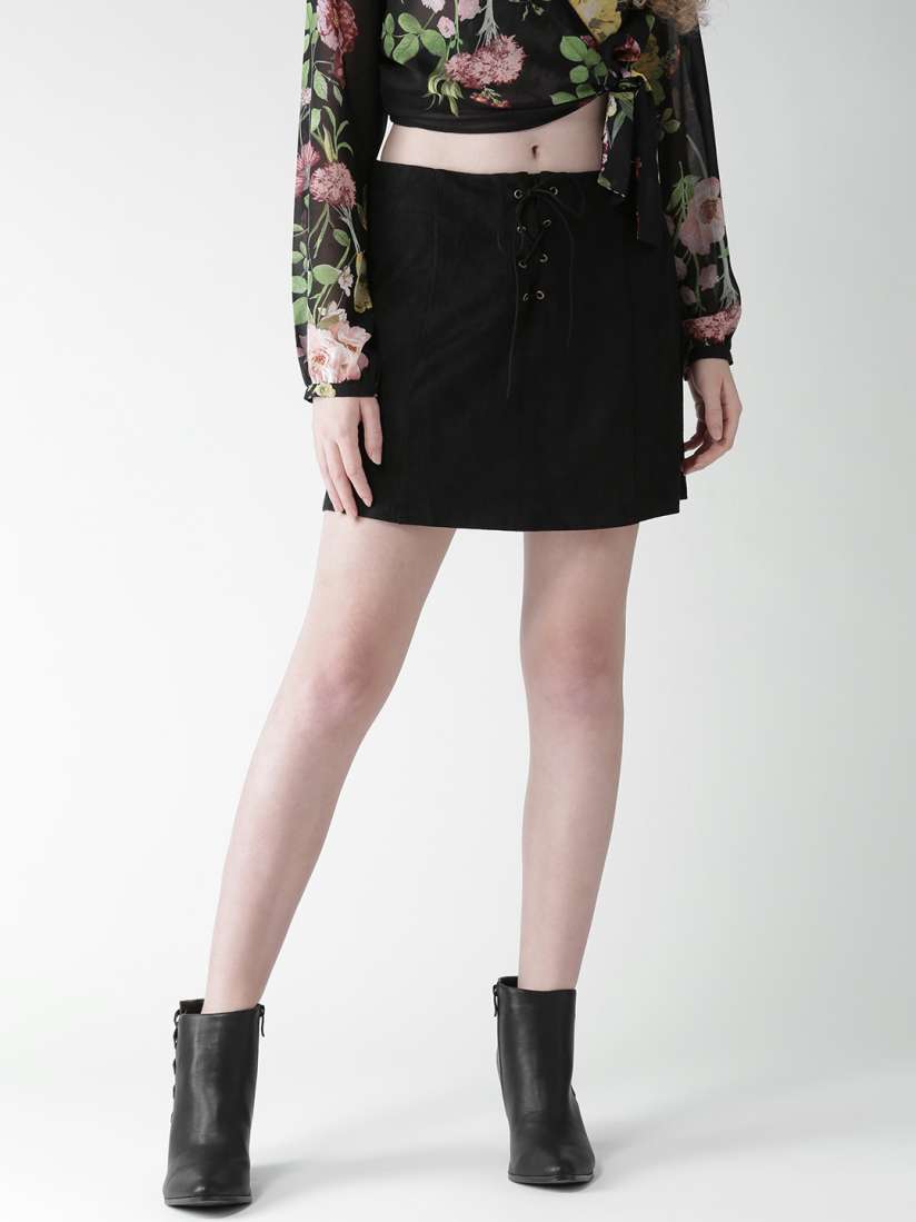Black velvet skirt forever 21 cheap