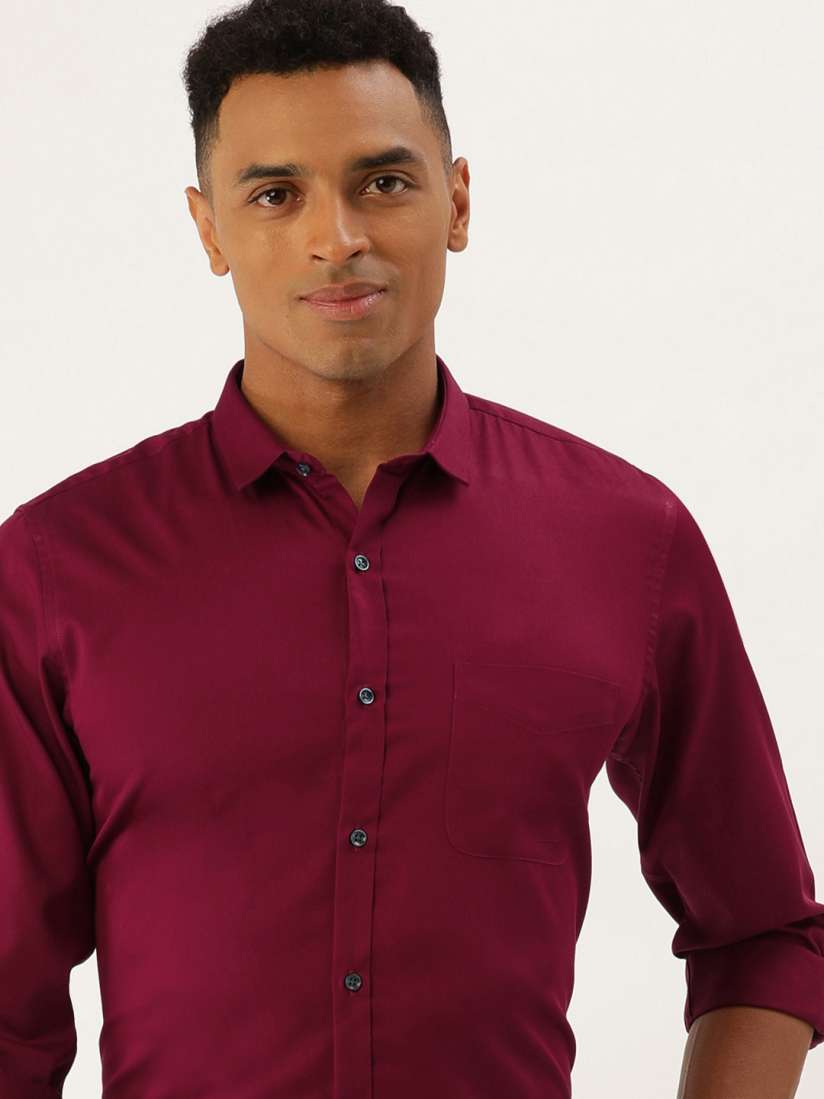 Buy Peter England Slim Fit Solid Pure Cotton Formal Shirt Shirts for Men 19471952 Myntra