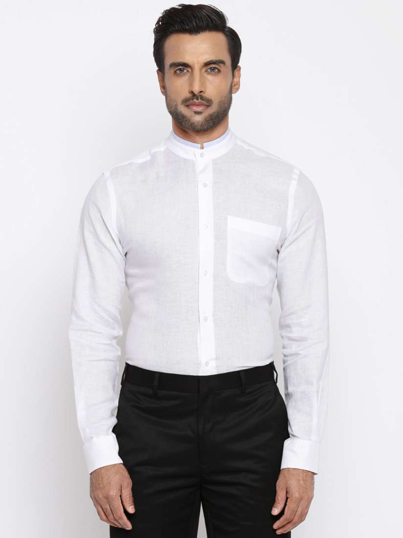 Raymond linen white shirts deals