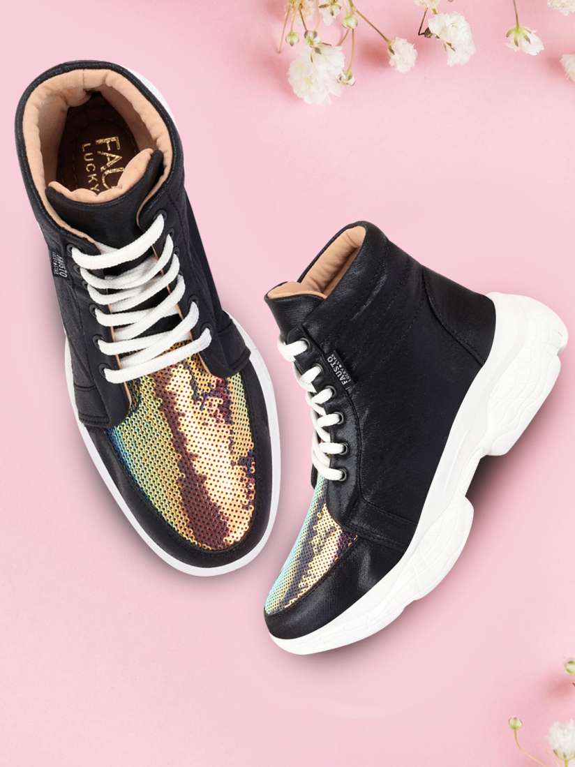 High ankle shoes myntra hot sale