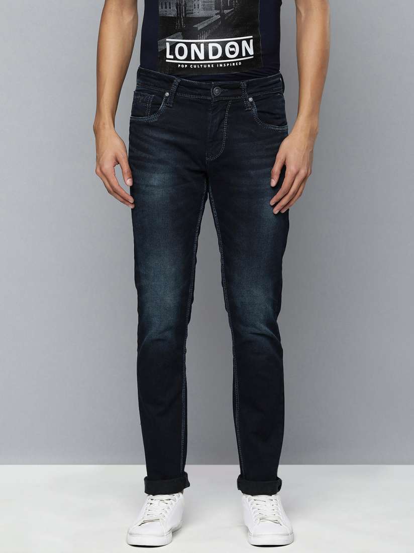 Buy Lawman pg3 Men Blue Slim Fit Heavy Fade Stretchable Jeans Jeans for Men 19474650 Myntra